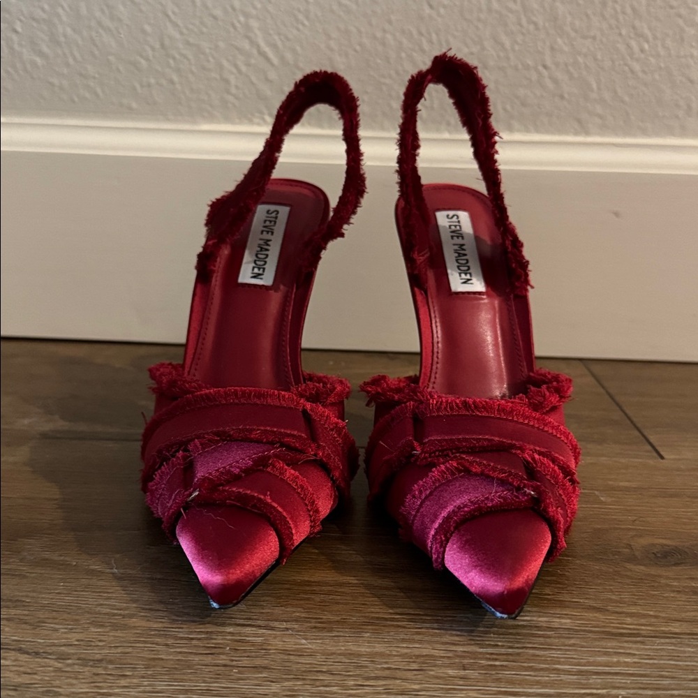 Steve Madden Larysa Satin Sling Back Women's Size 7.5 Heels